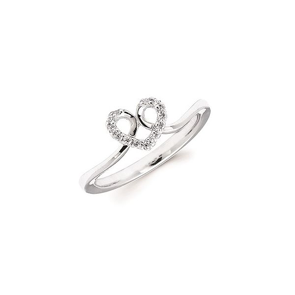14KW Diamond Heart Ring Jones Jeweler Celina, OH