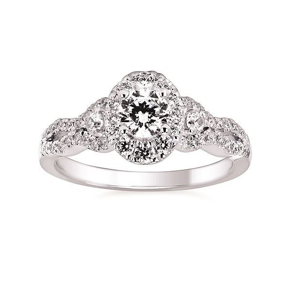 14K White Gold Diamond Engagement Ring  Jones Jeweler Celina, OH