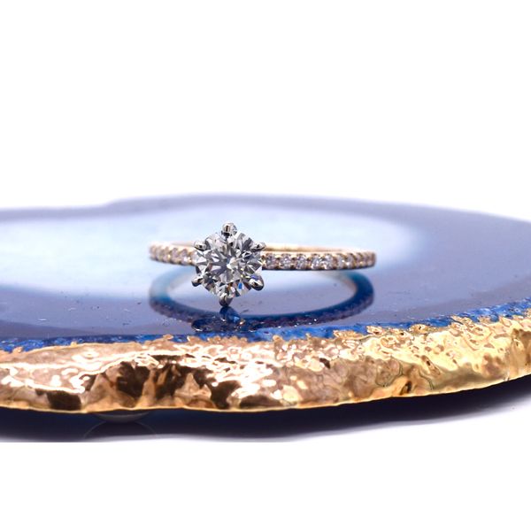 14KY Six-Prong Diamond Engagement Ring  Image 2 Jones Jeweler Celina, OH