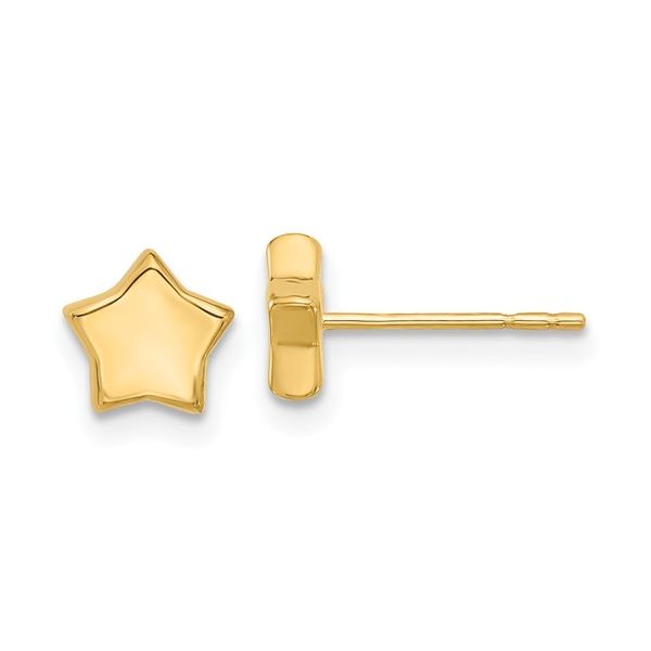 14 Karat Yellow Gold Star Stud Earrings  Jones Jeweler Celina, OH