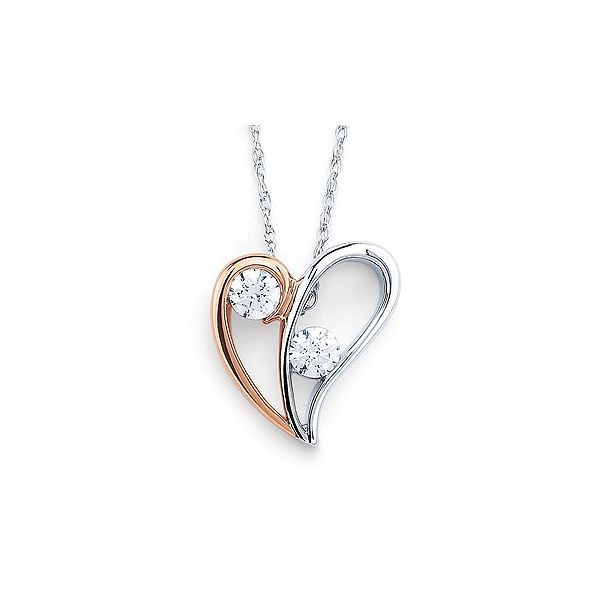 14KWR Diamond Heart Pendant Jones Jeweler Celina, OH