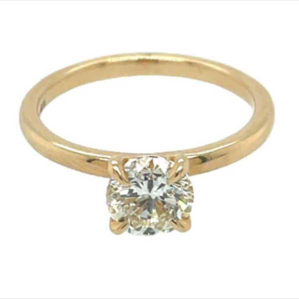 14 Karat Yellow Gold Round Solitaire Engagement Ring  Jones Jeweler Celina, OH