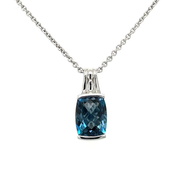 925 Sterling Silver Blue Topaz Necklace  Jones Jeweler Celina, OH