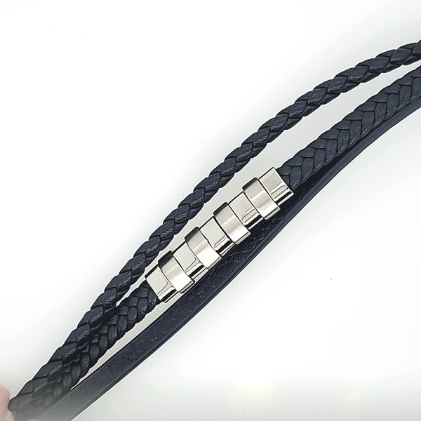 Leather Bracelet with Steel Beads Jones Jeweler Celina, OH