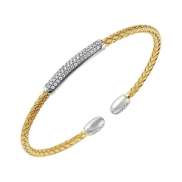 Silver Gold Plated Reversible Cuff Bracelet  Jones Jeweler Celina, OH