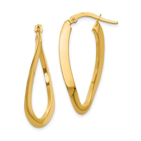 14KY Oval Hoop Earring Jones Jeweler Celina, OH