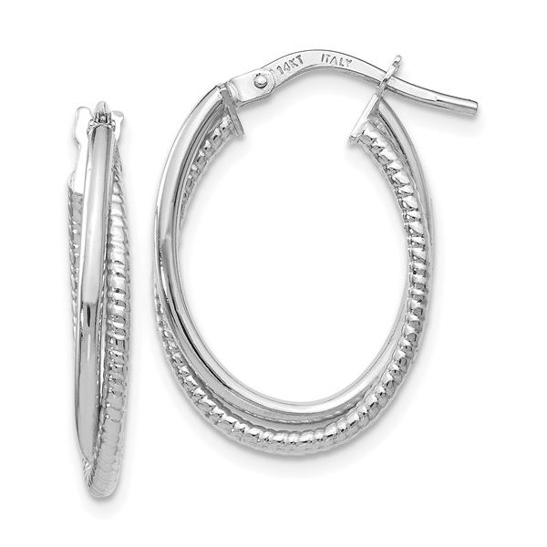 14KW Hoop Earrings Jones Jeweler Celina, OH
