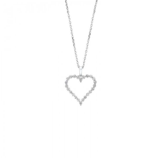 14KW Diamond Heart Pendant Jones Jeweler Celina, OH