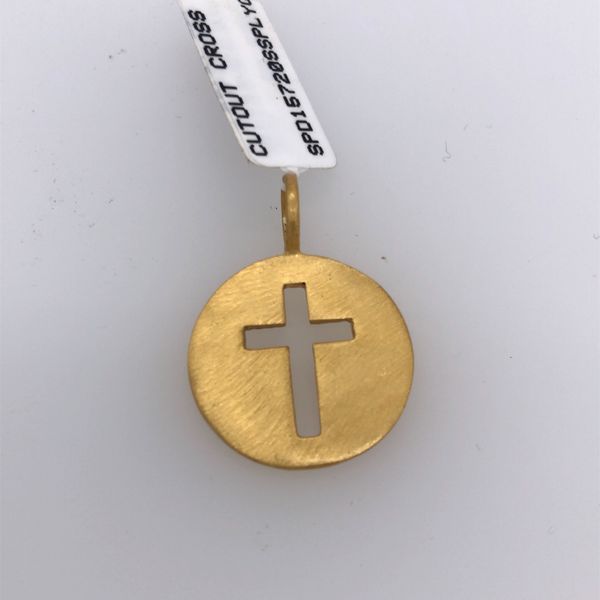 Slate&Tell Cutout Cross Pendant Jones Jeweler Celina, OH