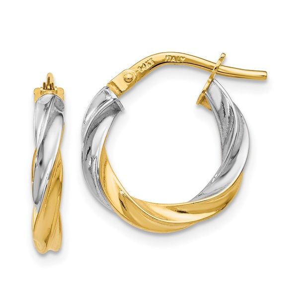 14KWY Hoop Earrings Jones Jeweler Celina, OH