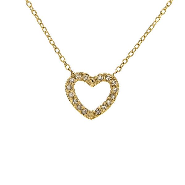 14KY Diamond Heart Necklace Jones Jeweler Celina, OH