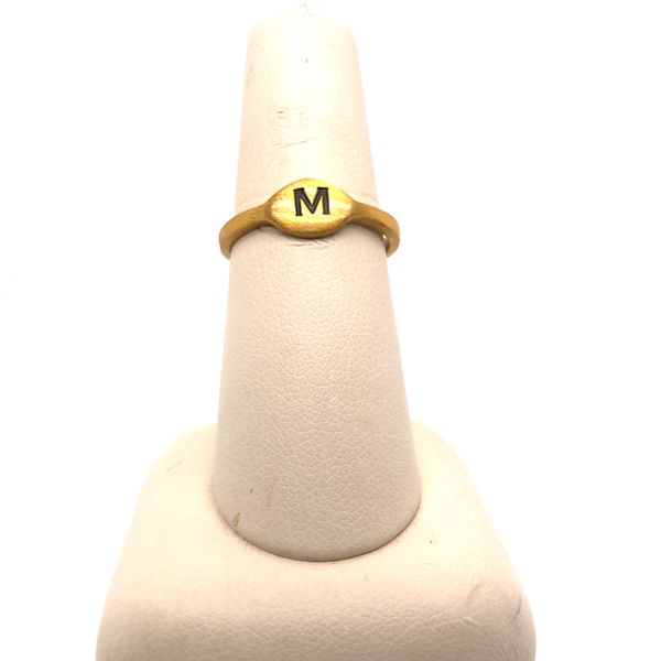 Slate&Tell M Initial Ring Jones Jeweler Celina, OH