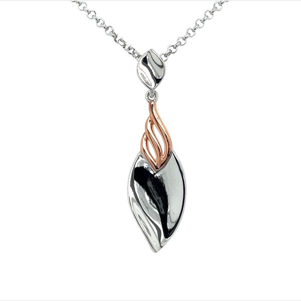 925 Sterling Silver and Rose Gold Plate Necklace  Jones Jeweler Celina, OH
