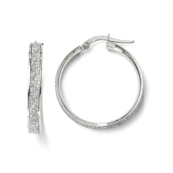 14KW Glimmer Hoop Earrings Jones Jeweler Celina, OH