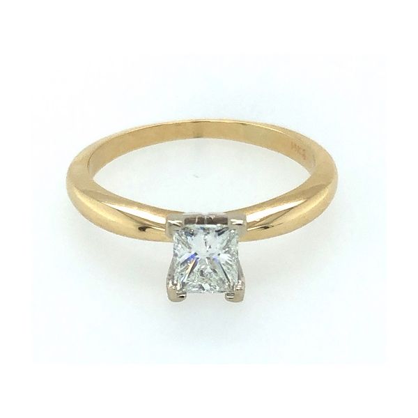 14K Yellow Gold Princess Cut Solitaire Diamond Engagement Ring  Jones Jeweler Celina, OH