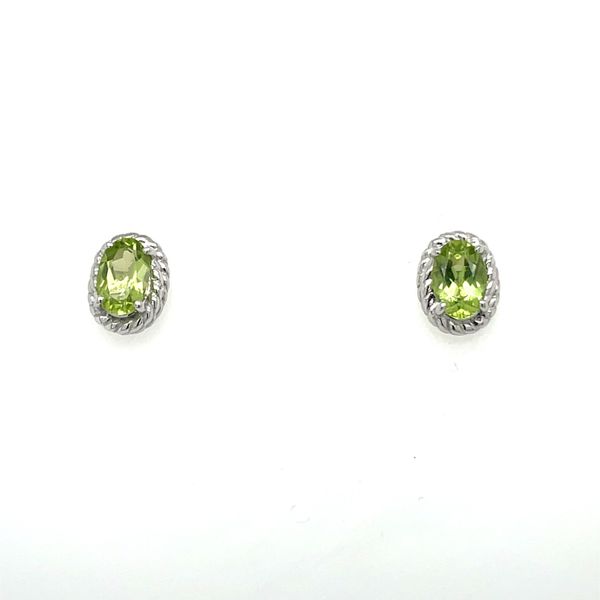 925 Sterling Silver Oval Peridot Earrings  Jones Jeweler Celina, OH