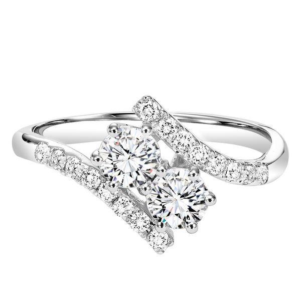 14KW Two Stone Diamond Ring  Jones Jeweler Celina, OH
