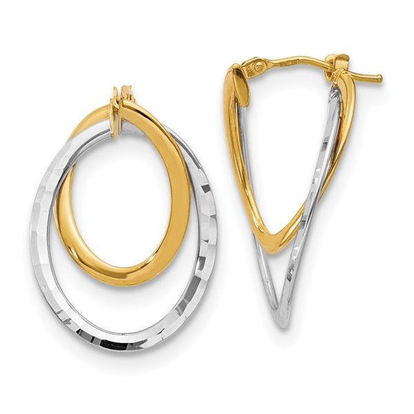 14KWY Hoop Earrings Jones Jeweler Celina, OH