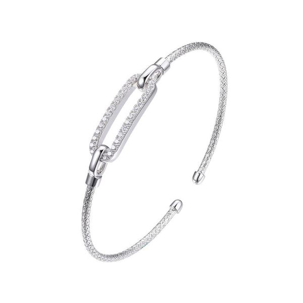 Silver Paperclip Cuff Bracelet Jones Jeweler Celina, OH