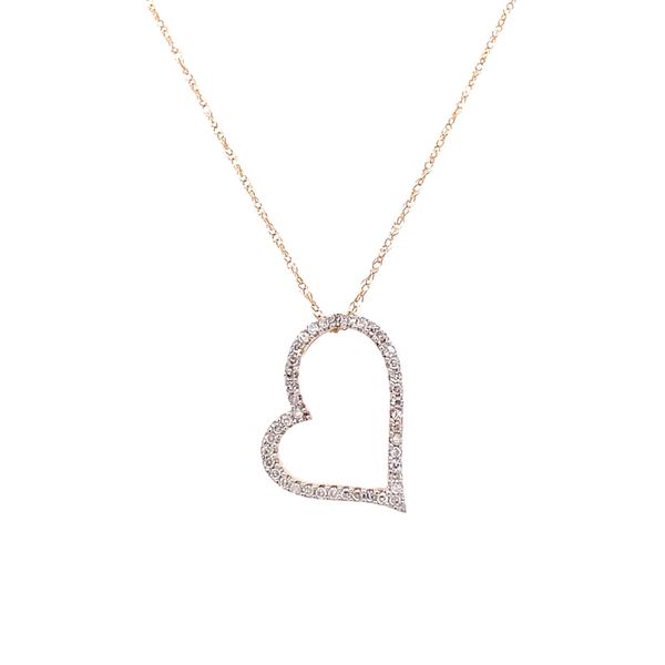 14KY Diamond Heart Pendant Jones Jeweler Celina, OH