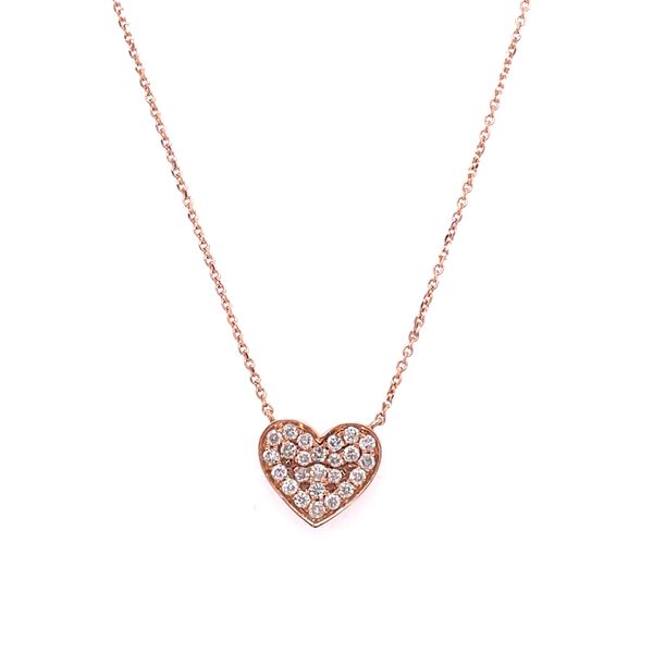 14KR Heart Diamond Necklace  Jones Jeweler Celina, OH