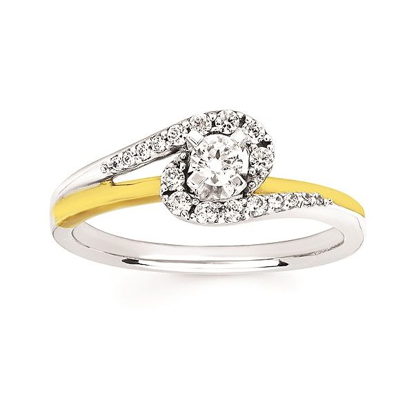 14K Two-Tone Diamond Engagement Ring  Jones Jeweler Celina, OH