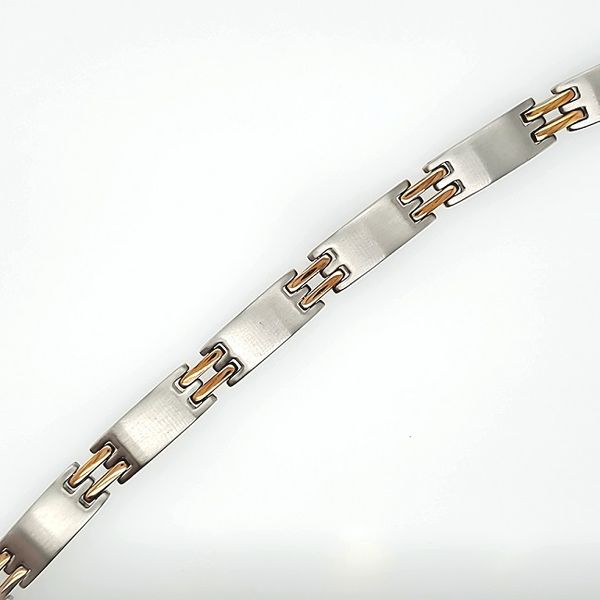 Stainless Steel Two-Toned Bracelet Jones Jeweler Celina, OH