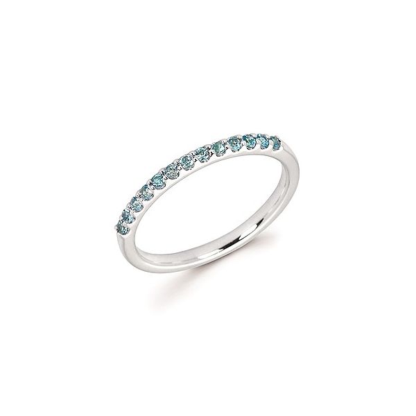 14KW Blue Topaz Stackable Ring Jones Jeweler Celina, OH