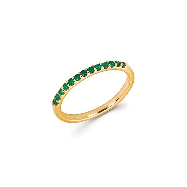 14KY Emerald Stacking Ring Jones Jeweler Celina, OH