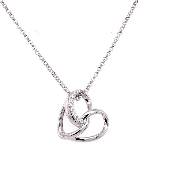 Sterling Silver CZ Heart Pendant Jones Jeweler Celina, OH