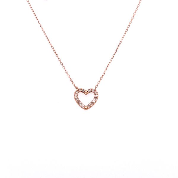 14KR Diamond Heart Necklace Jones Jeweler Celina, OH