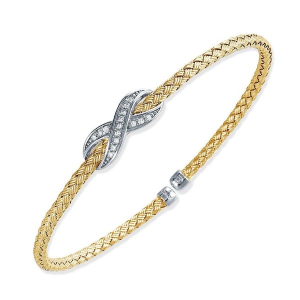 Silver Gold Plated Infinity Cuff Bracelet Jones Jeweler Celina, OH