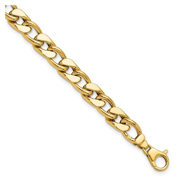14K Yellow Gold Men's Curb Link Bracelet  Jones Jeweler Celina, OH