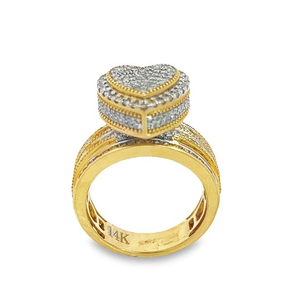 14K Ring Womens Heart diamonds Image 2 Joyería Paris Little Rock, AR