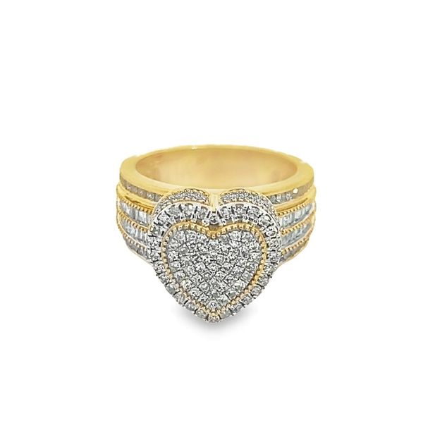 14K Ring Womens Heart diamonds Joyería Paris Little Rock, AR