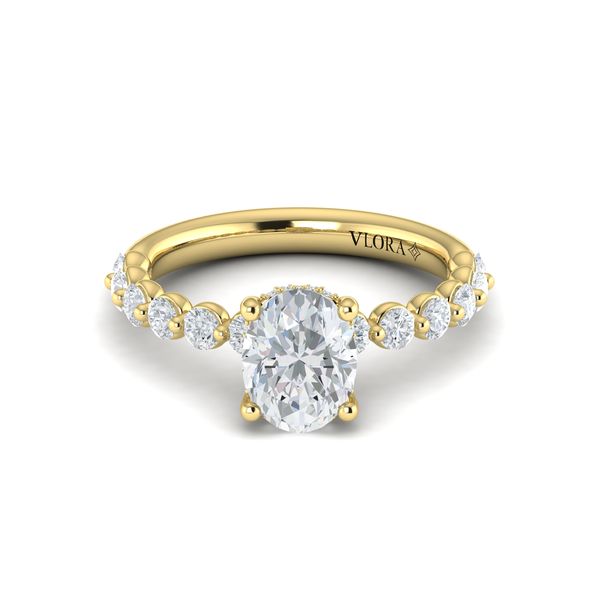 Vlora Hidden Halo Diamond Semi-Mount Engagement Ring