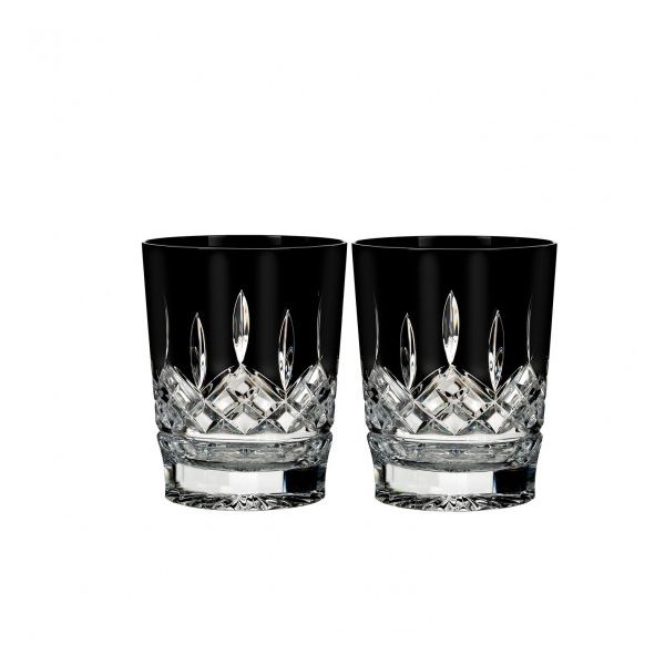 Waterford Lismore Black Double Old Fashioned Glasses James & Williams Jewelers Berwyn, IL