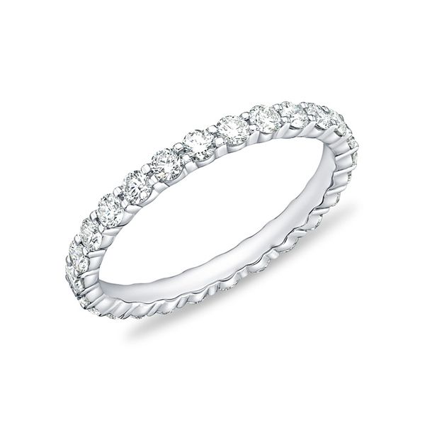 Memoire Petite Prong Diamond Eternity Band Wedding Ring  James & Williams Jewelers Berwyn, IL