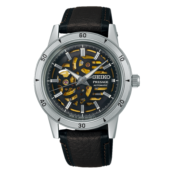 Seiko Presage Style60s Automatic Skeleton Watch, 39.5mm,...