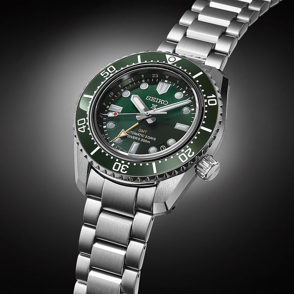 Seiko 42mm Prospex Green 1968 Diver's Modern Re-interpretation GMT Automatic Watch, SPB381 Image 3 James & Williams Jewelers Berwyn, IL