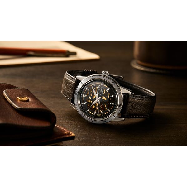 Seiko Presage Style60s Automatic Skeleton Watch, 39.5mm,...
