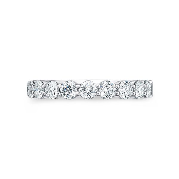 Memoire Petite Prong 9-Stone Diamond Wedding Band Ring Image 2 James & Williams Jewelers Berwyn, IL