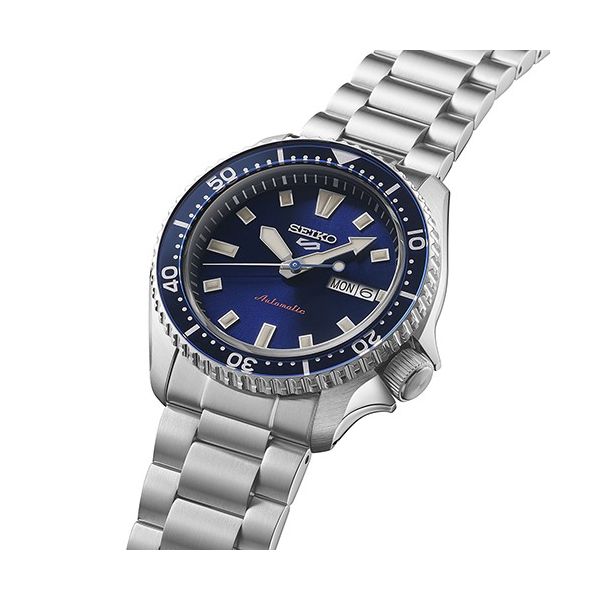 Seiko 5 Sports SKX Style Blue Automatic Watch, 42.5mm, SR...