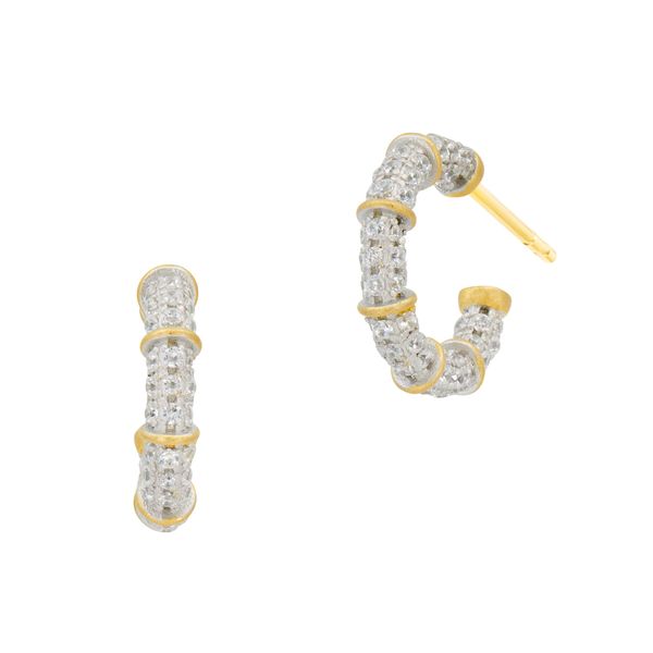 Freida Rothman Sparkling Coast Mini Hoop Earrings James & Williams Jewelers Berwyn, IL
