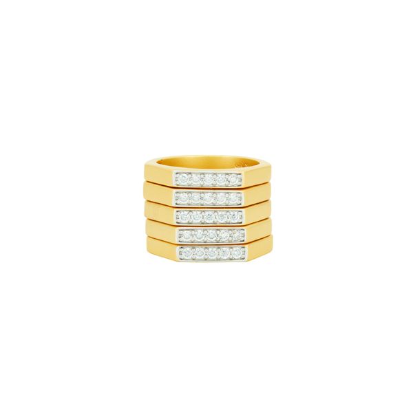 Freida Rothman Glistening 5-Stack Ring James & Williams Jewelers Berwyn, IL