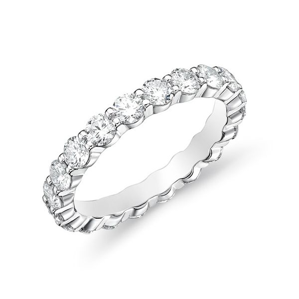 Memoire Petite Prong Diamond Eternity Band Wedding Ring  James & Williams Jewelers Berwyn, IL