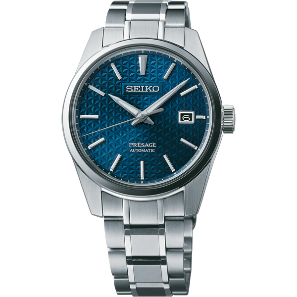 Seiko Presage Sharp-Edged Series Blue Dial Automatic Watc...