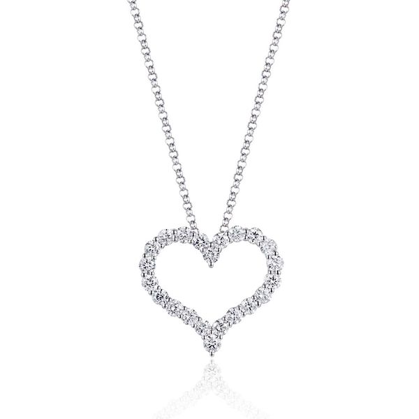 Luvente Diamond Open Heart Pendant James & Williams Jewelers Berwyn, IL