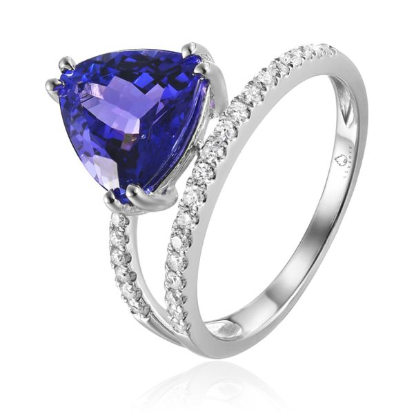 Luvente Tanzanite and Diamond Trill Ring James & Williams Jewelers Berwyn, IL