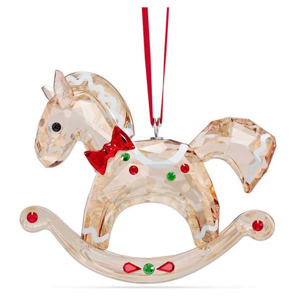 Swarovski Holiday Cheers Gingerbread Rocking Horse Ornament James & Williams Jewelers Berwyn, IL